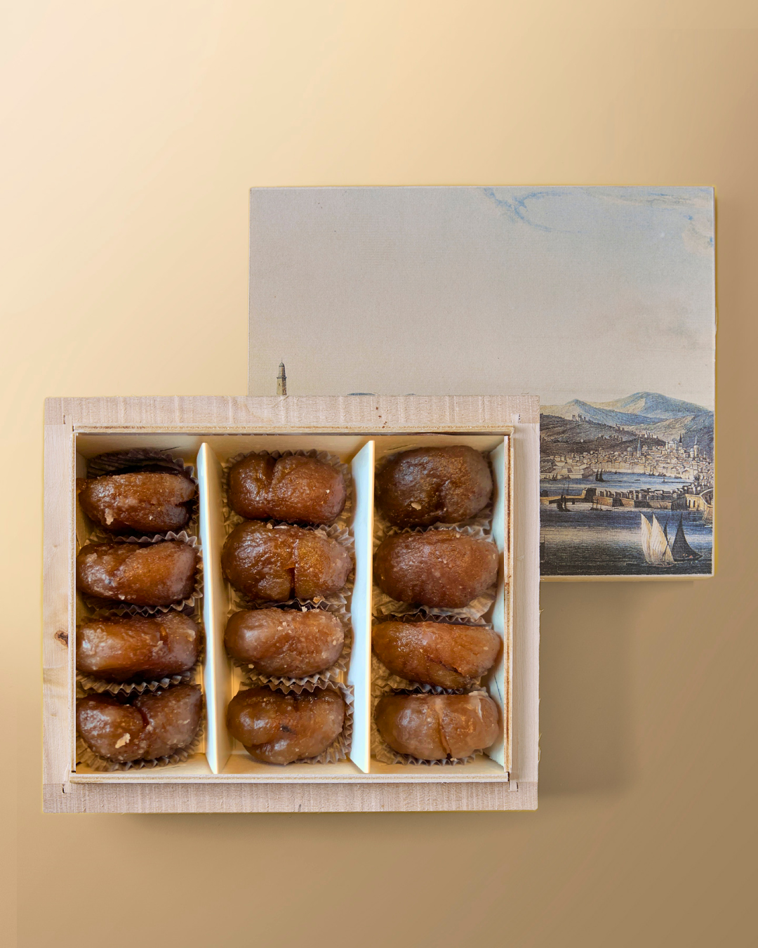 Confezione in Legno di Marroni Canditi