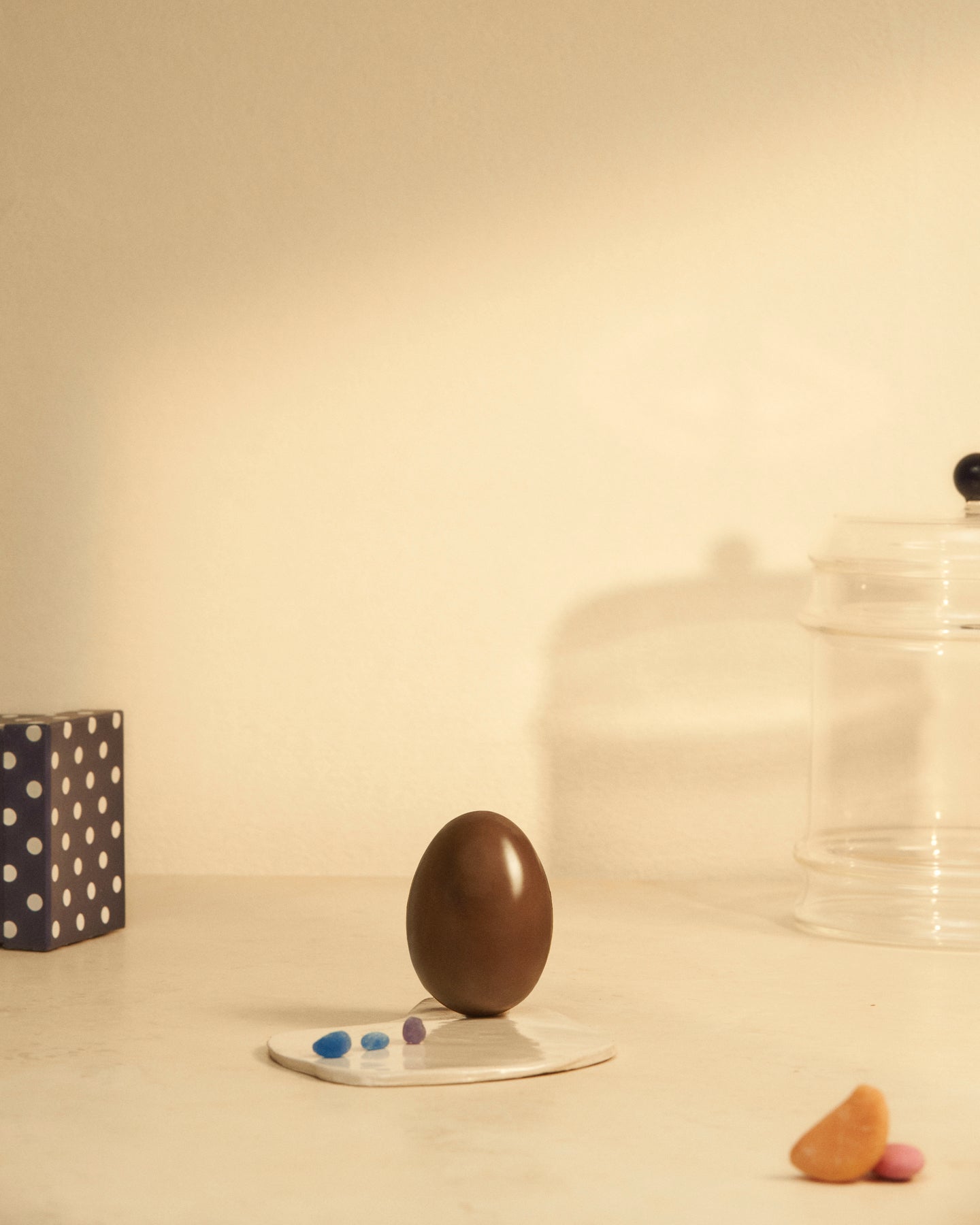Milk Chocolate Eggs with Polka Dot Box