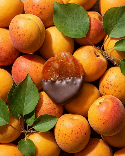 Candied Apricots with Dark Chocolate