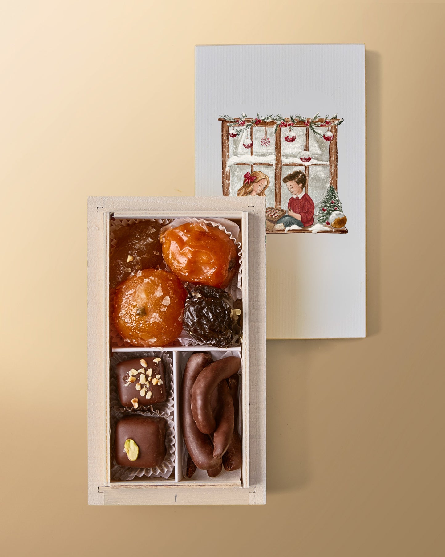 Scrigno di Natale con Canditi, Cioccolatini e Scorzette