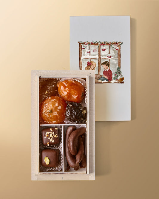Scrigno di Natale con Canditi, Cioccolatini e Scorzette