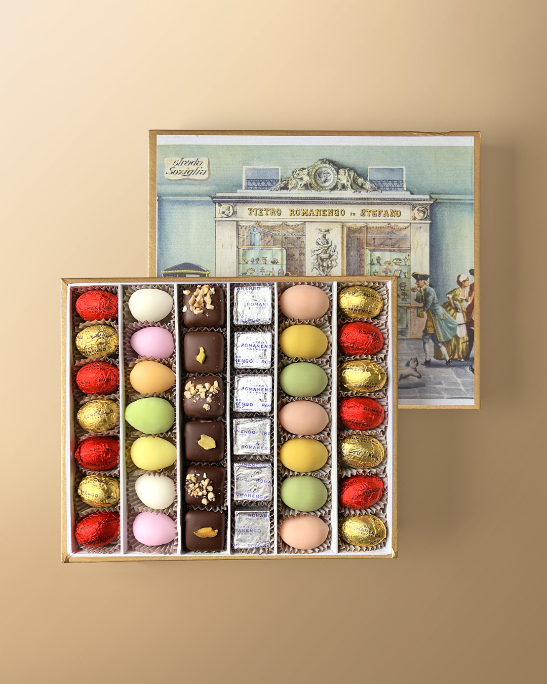 Confezione di Ovette Assortite, Cioccolato e Fondant