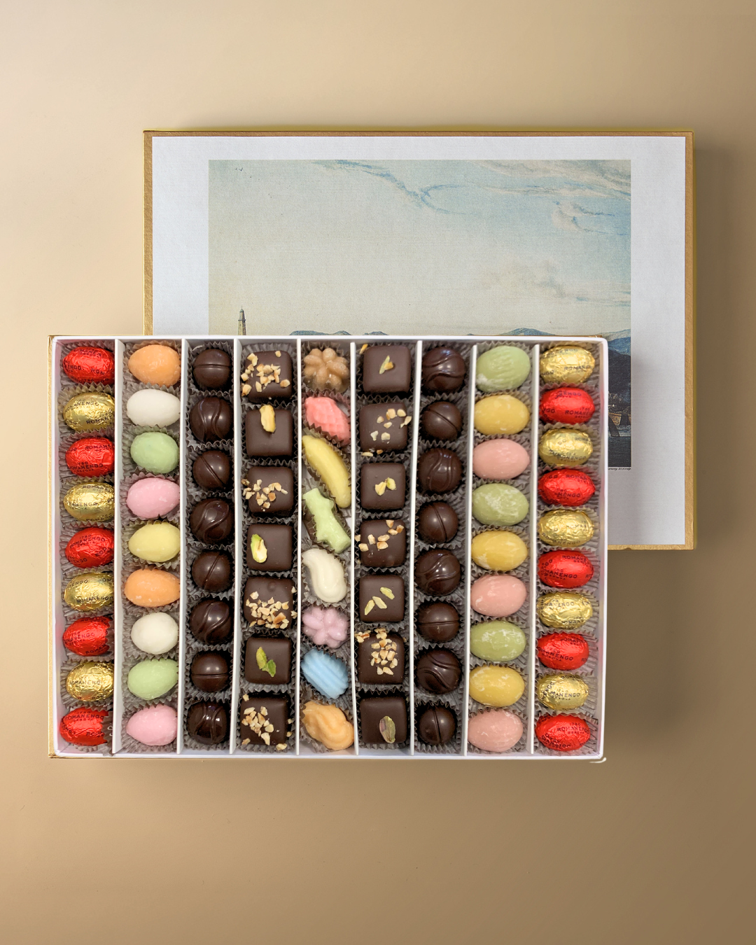 Confezione di Ovette Assortite, Cioccolato e Fondant