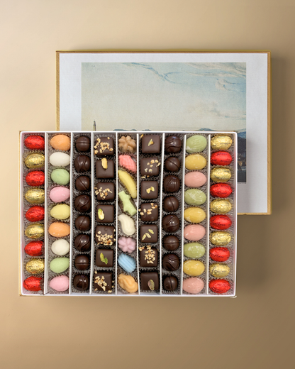 Confezione di Ovette Assortite, Cioccolato e Fondant