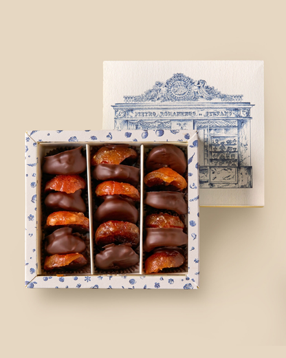 Candied Apricots with Dark Chocolate